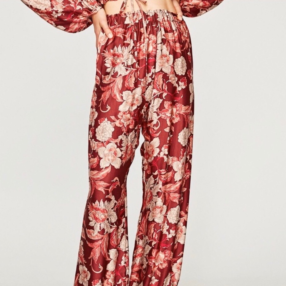 NWT Zara satin Joggers